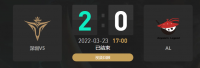 2022LPL春季赛常规赛第十周第一场比赛结束：V5 2-0 AL、FPX 2-1 OMG