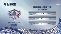 2024KPL春季赛常规赛第一轮第二周第一天比赛结束 VG、LGDNBW、DYG获得比赛胜利